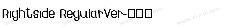 Rightside RegularVer字体转换
